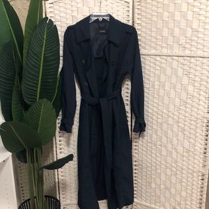 NAVY BLUE TRENCH COAT